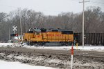 Approaching Prairie Hill Road, DeLong and the end of the line in worsening weather